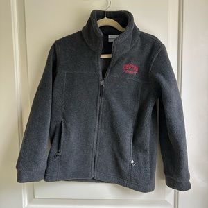 Kids Columbia Boston University fleece jacket size XS 6-7y